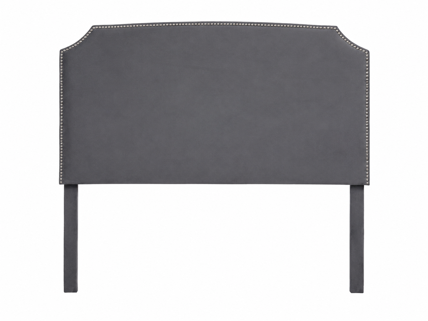 Jonathan Headboard - Grey Velvet - Studio shot
