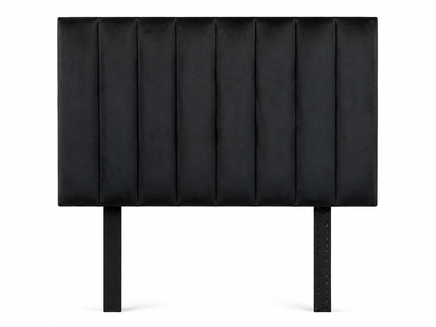 Victoria Headboard - Black Velvet - Studio shot