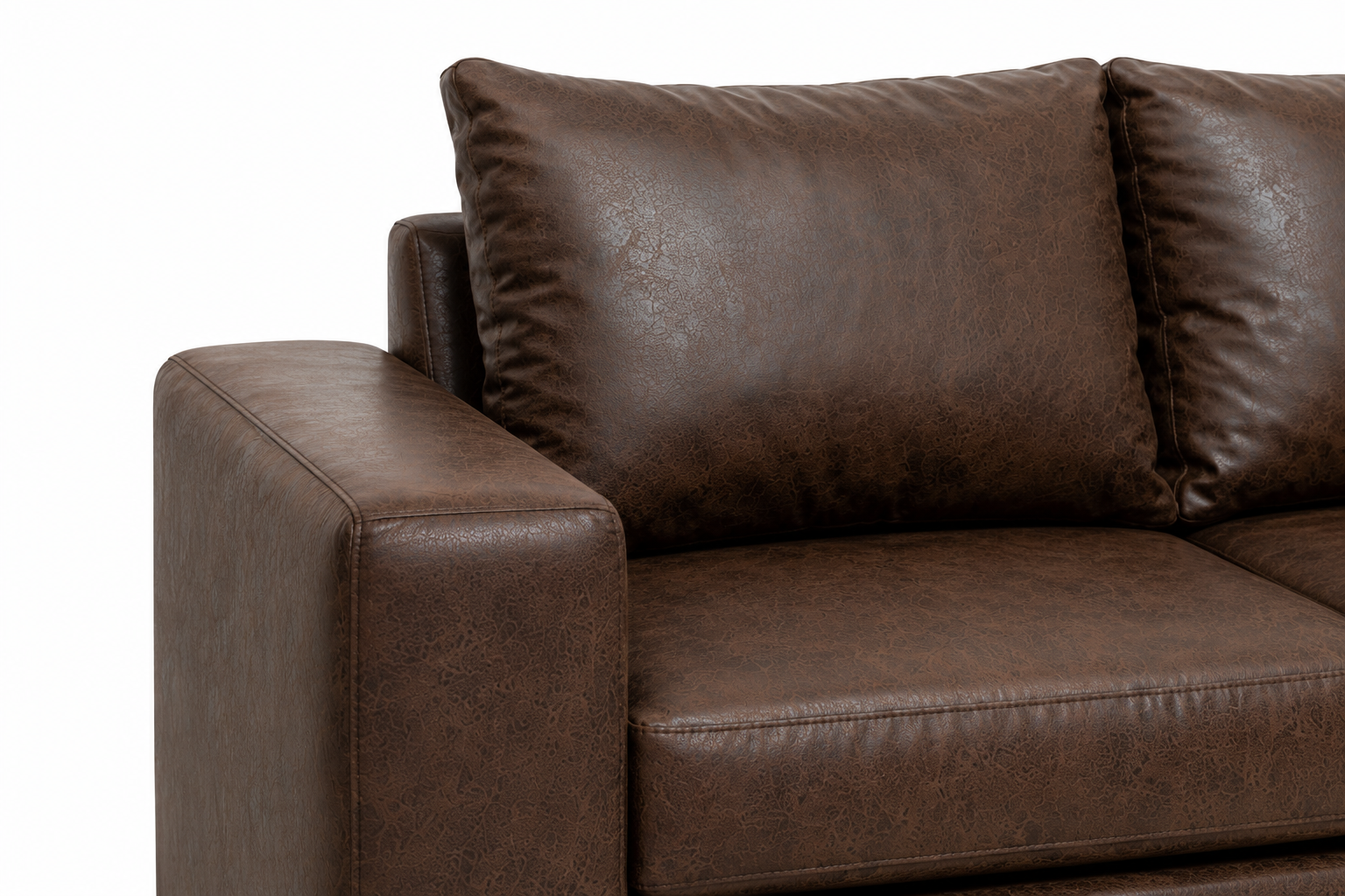 Dimension 2 Seater Sofa - Buffalo Brown - Close up