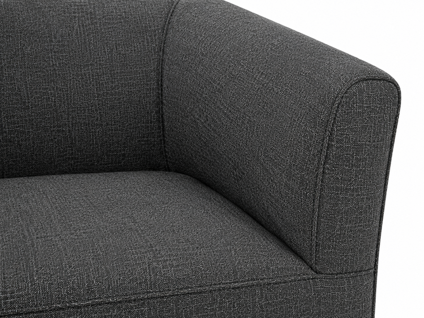 Prince Tub Chair - Charcoal - Close up