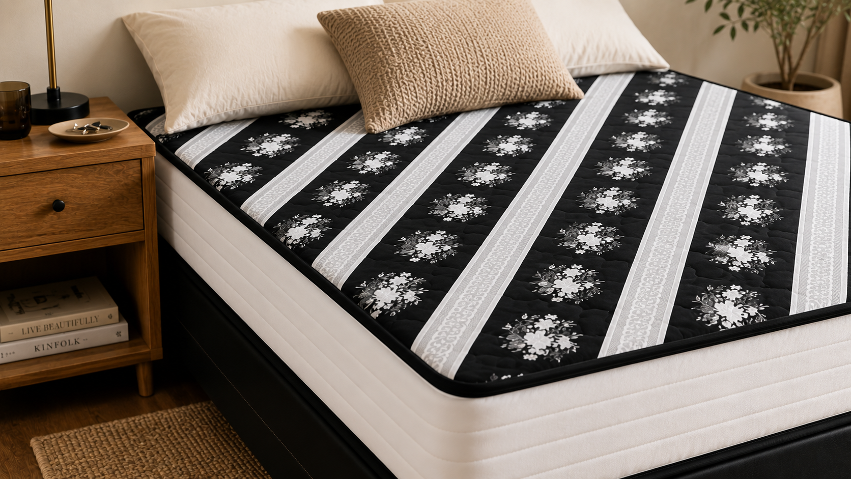 Europa 5 Star Foam Mattress and Base - Single - Lifestyle close up