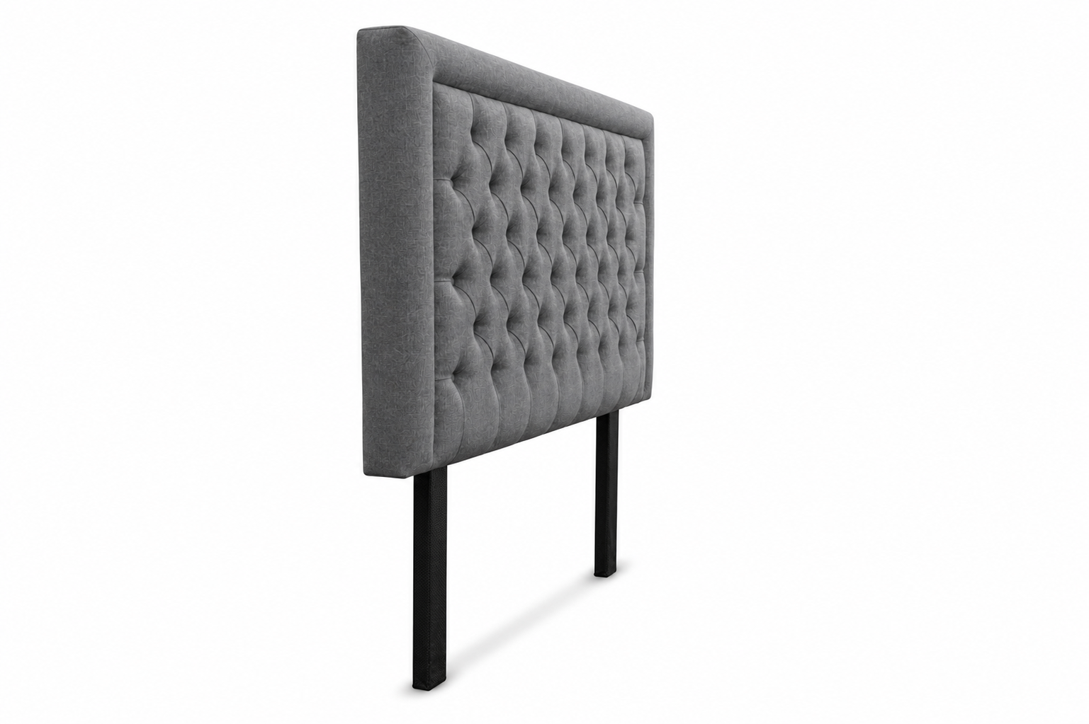 Nadine Headboard - Grey - Side view