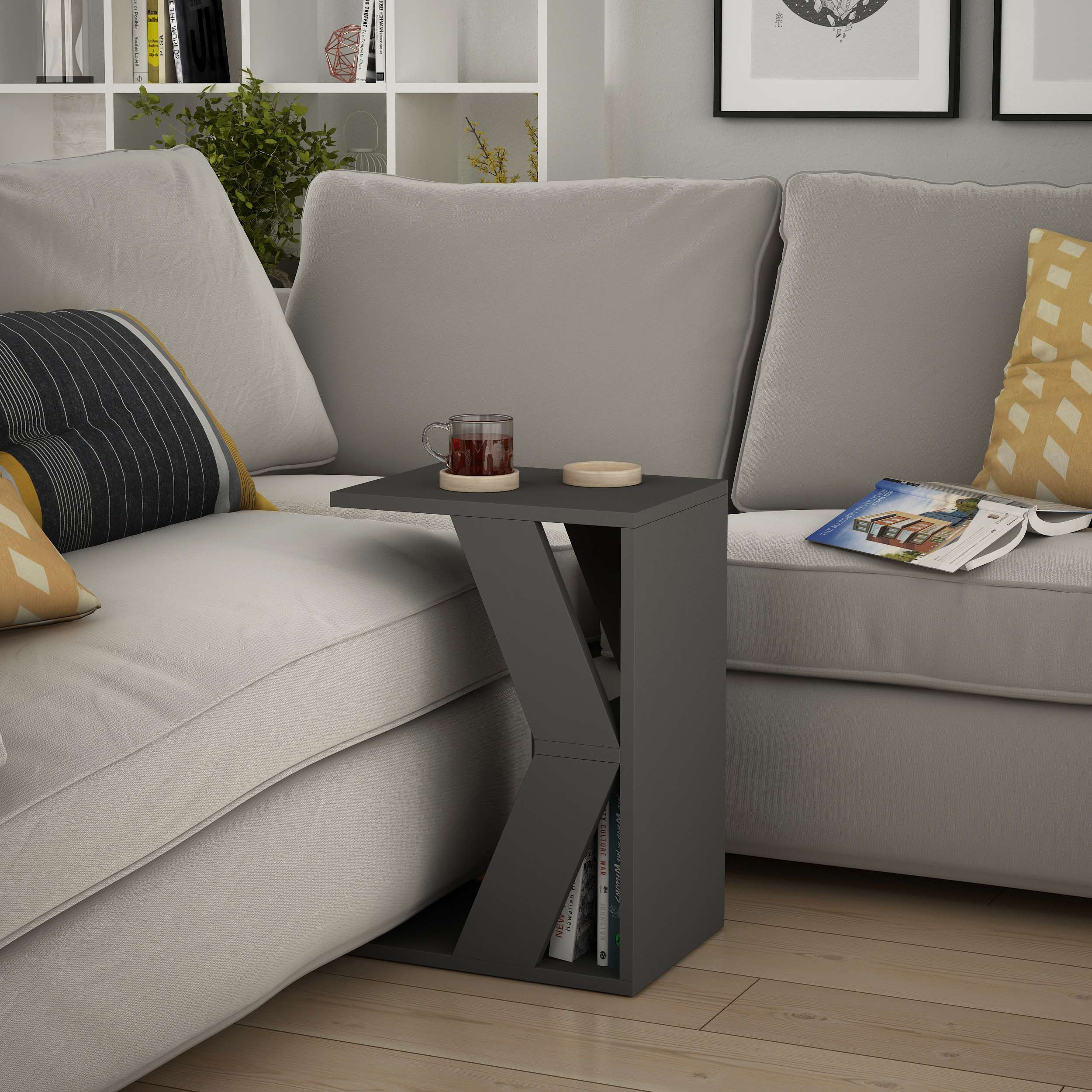 Naze Side Table - Anthracite - 1