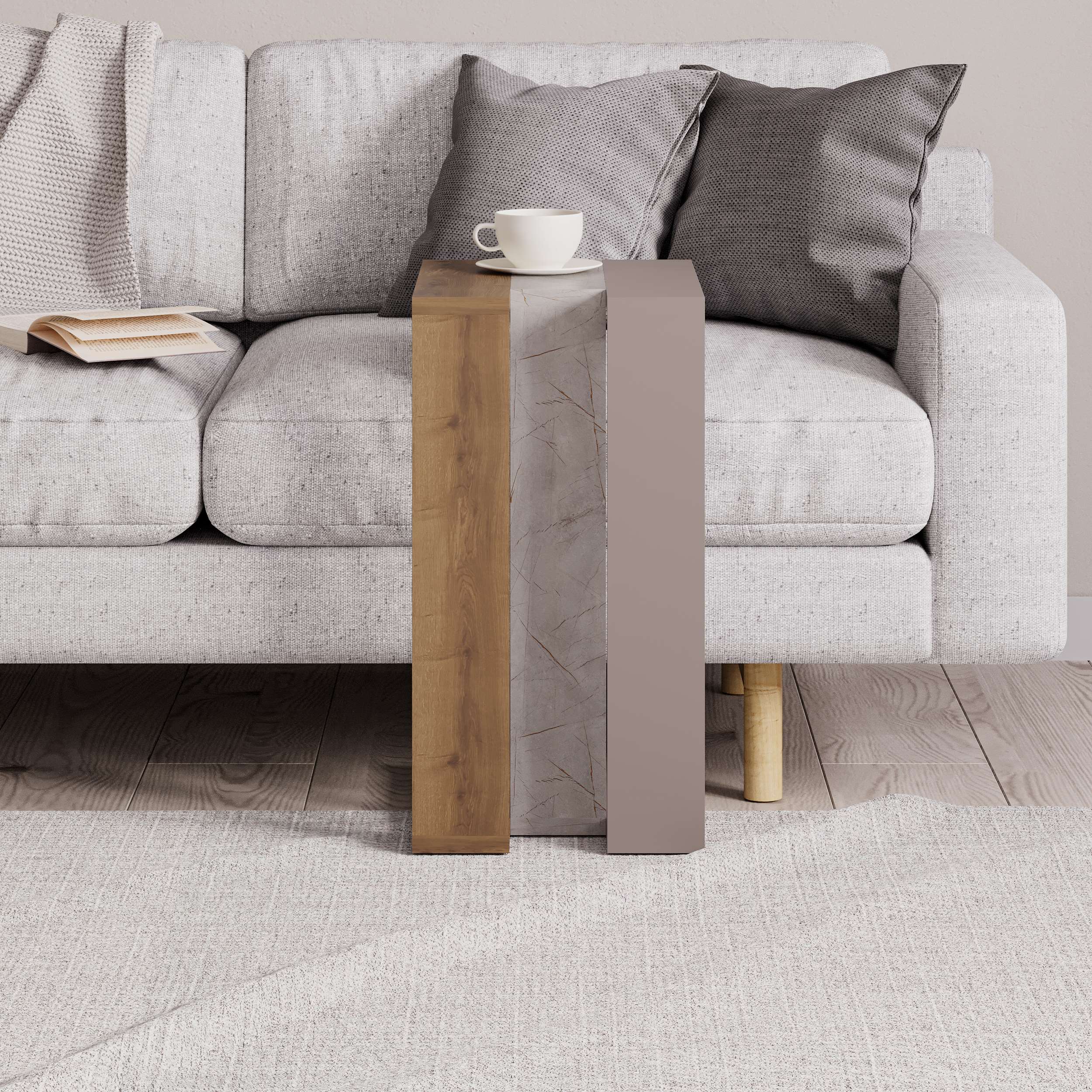 Muju Side Table - Walnut Mocha - 2