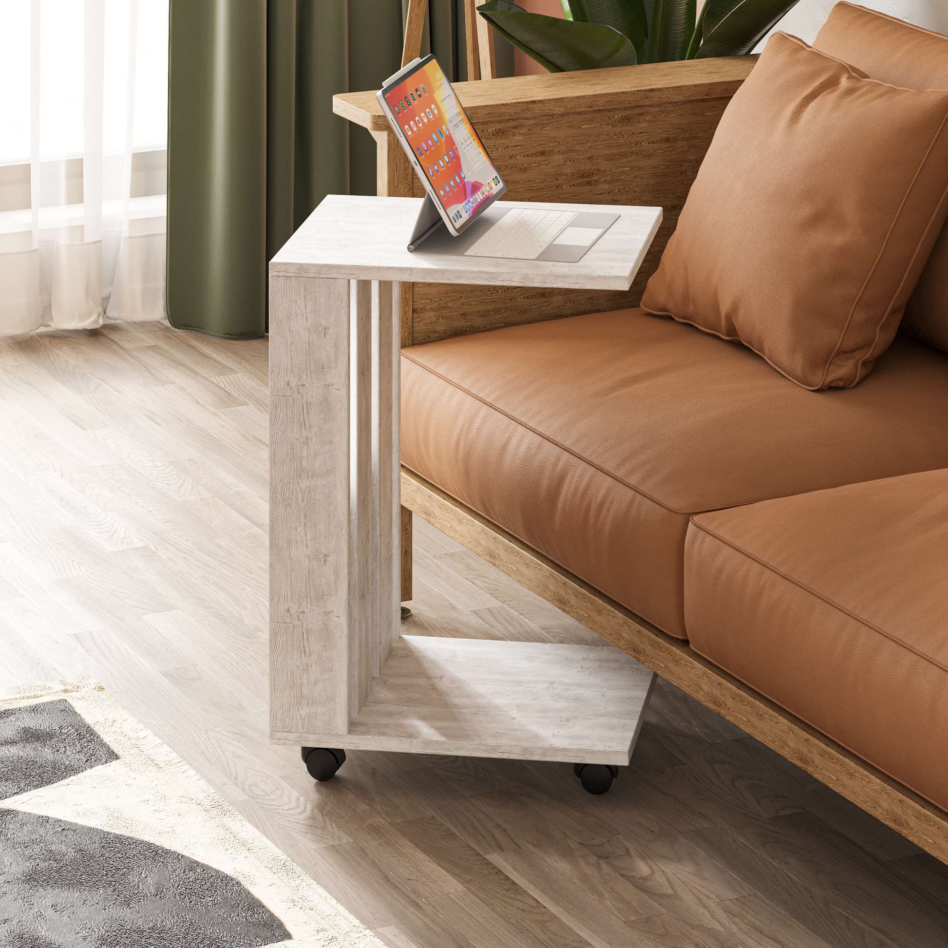 Edi Side Table - White - 3