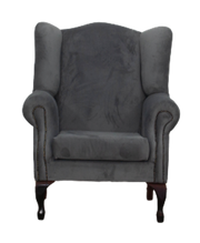 Wingchair - Grey Velvet