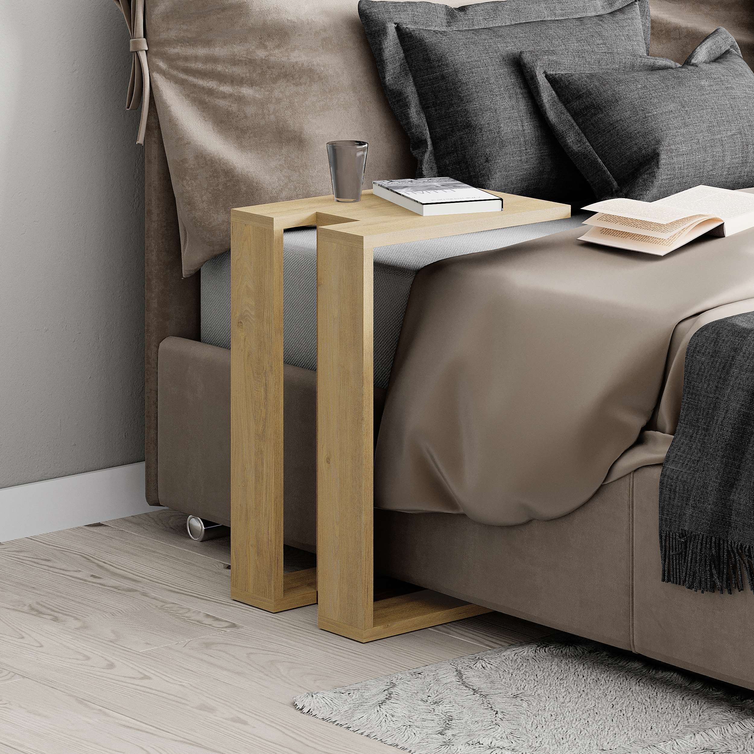Muju Side Table - Oak - 2