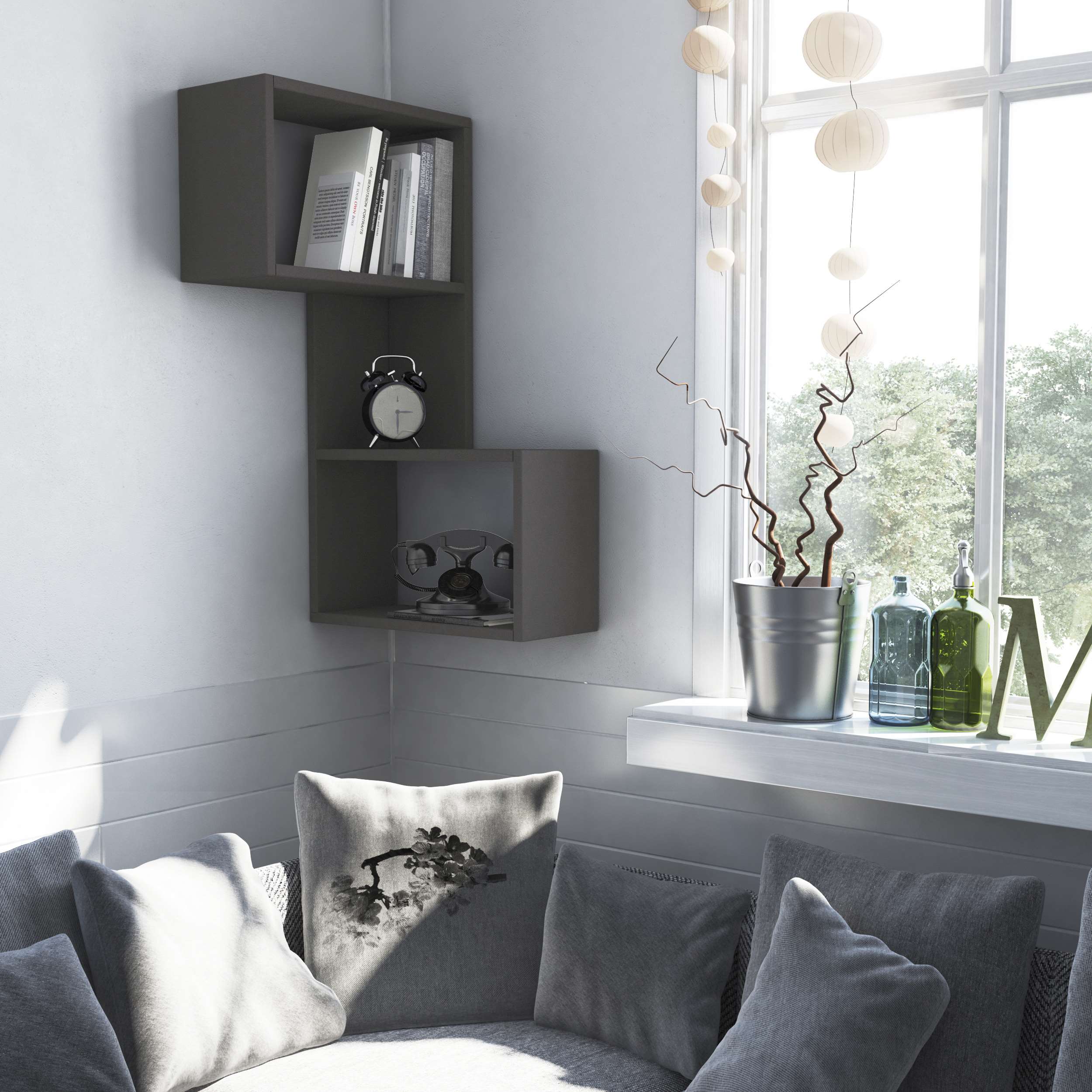 Part Corner Shelf - Anthracide
