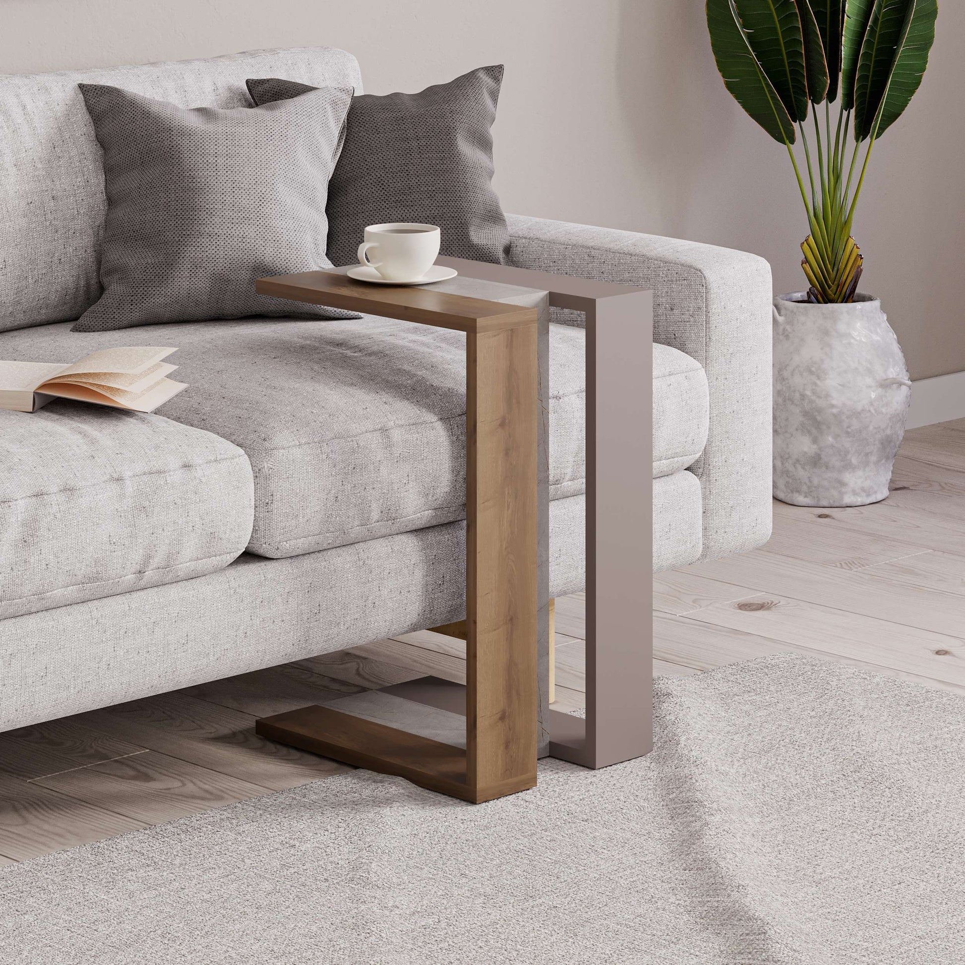 Muju Side Table - Walnut Mocha - 3