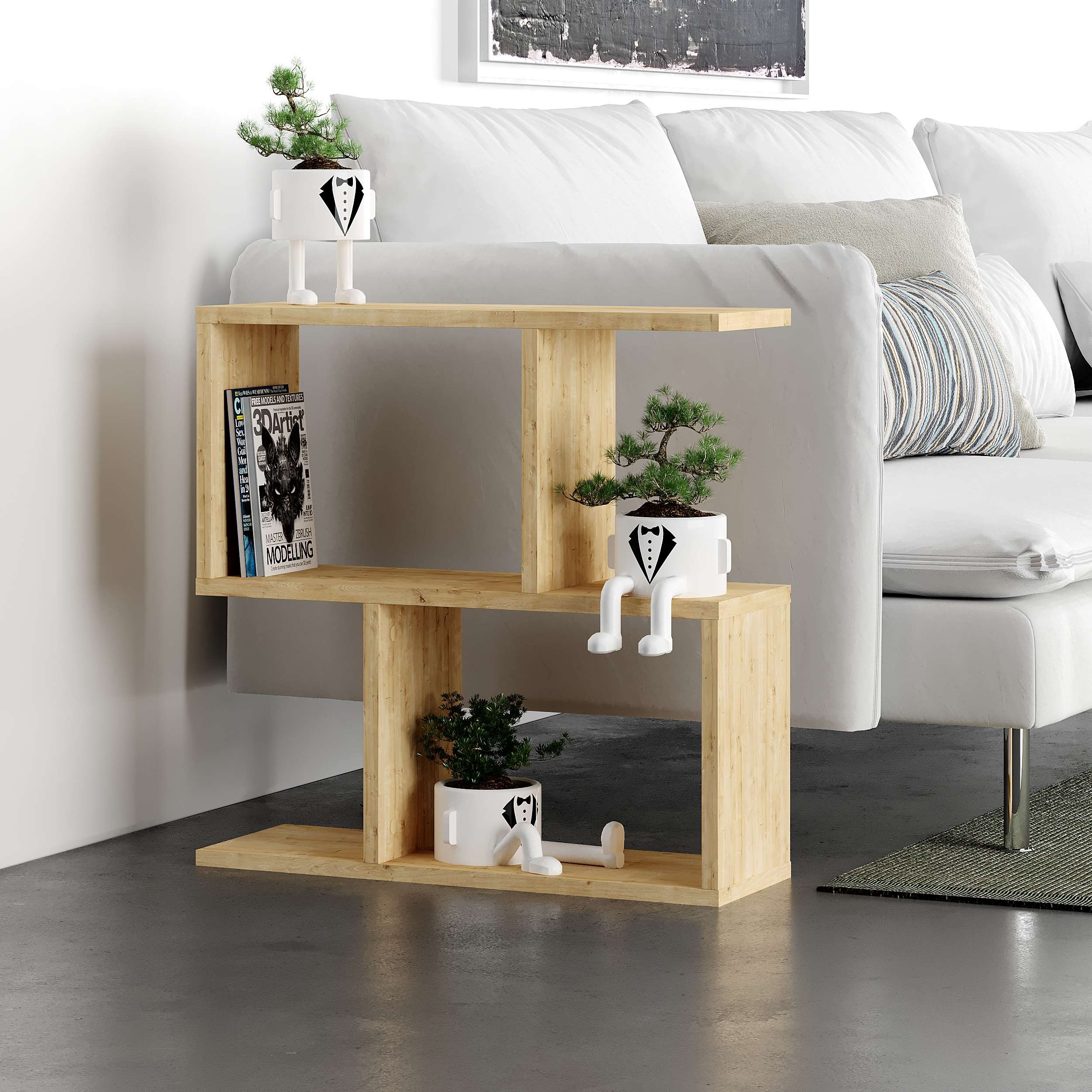 Homemania Side Table - Oak - 5