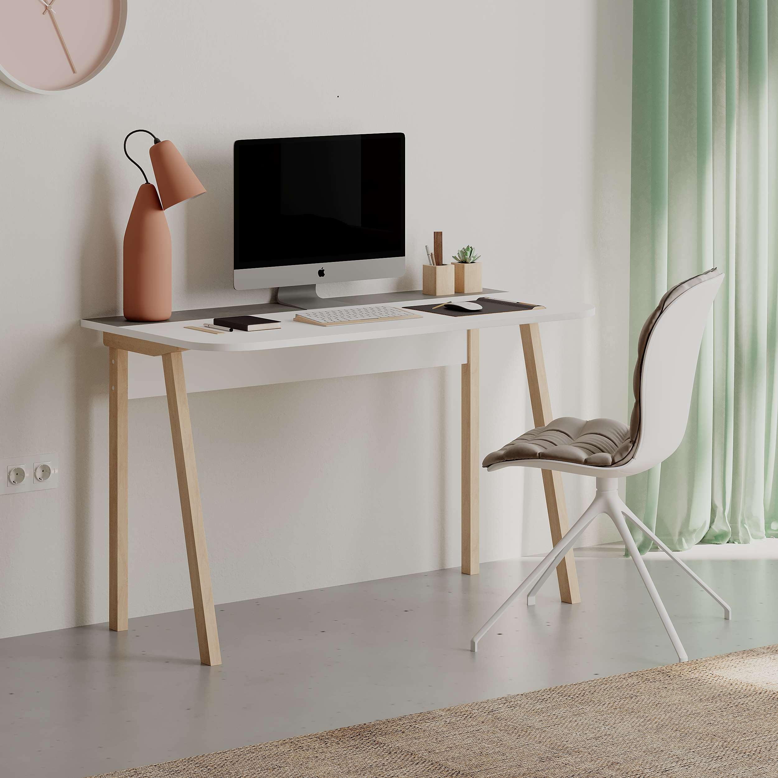 Luton Office Desk - Grey - 3