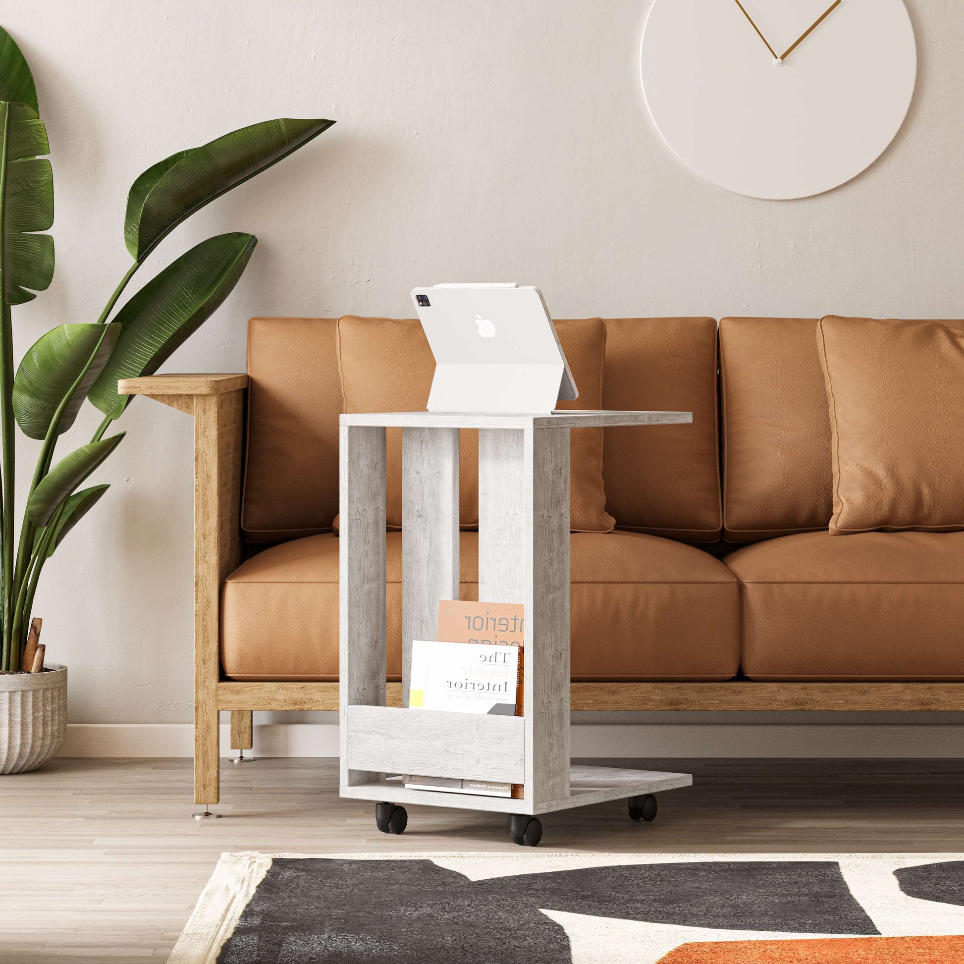 Edi Side Table - White - 2