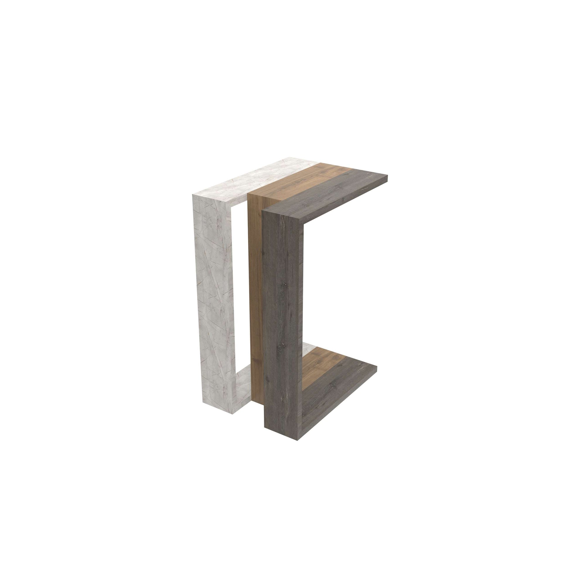Muju Side Table - Dark Coffee Walnut - 4