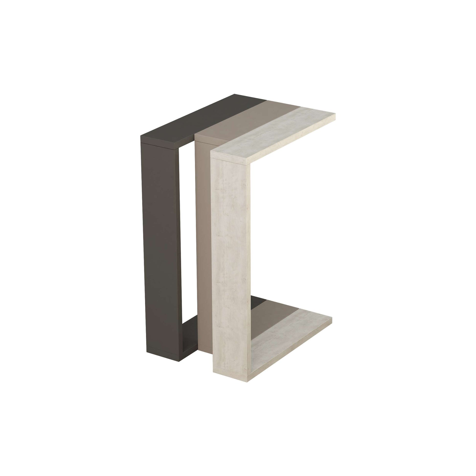 Muju Side Table - Anthracide Mocha White - 4