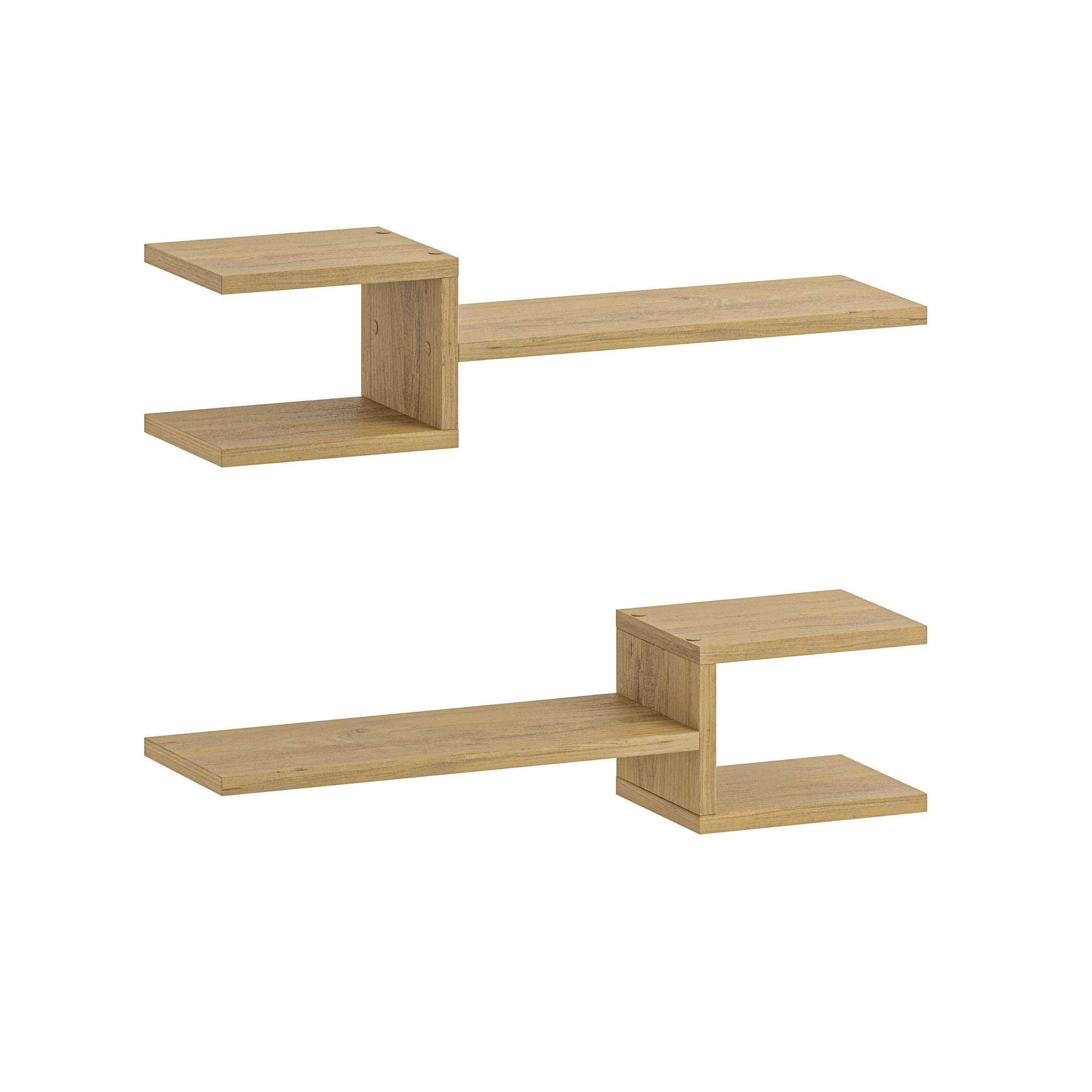 Fork Wall Shelf - Oak - 5
