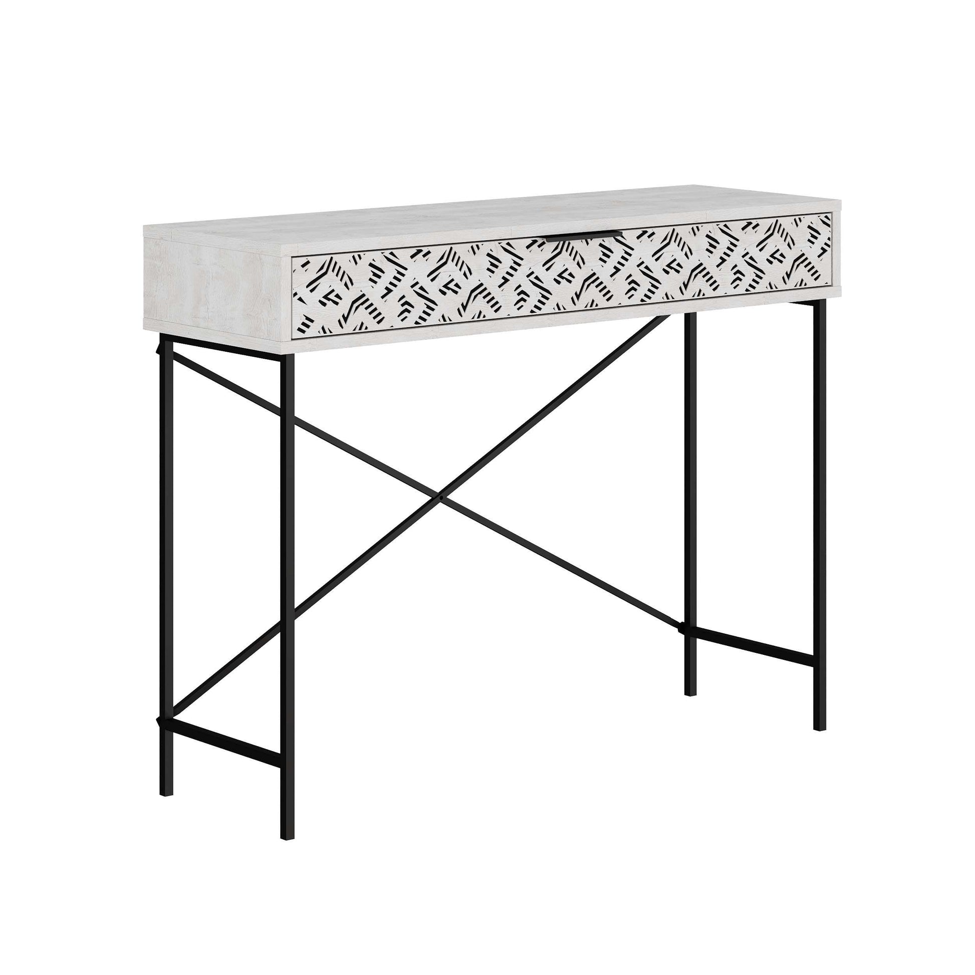 Heaton Console Side Table - White - 7