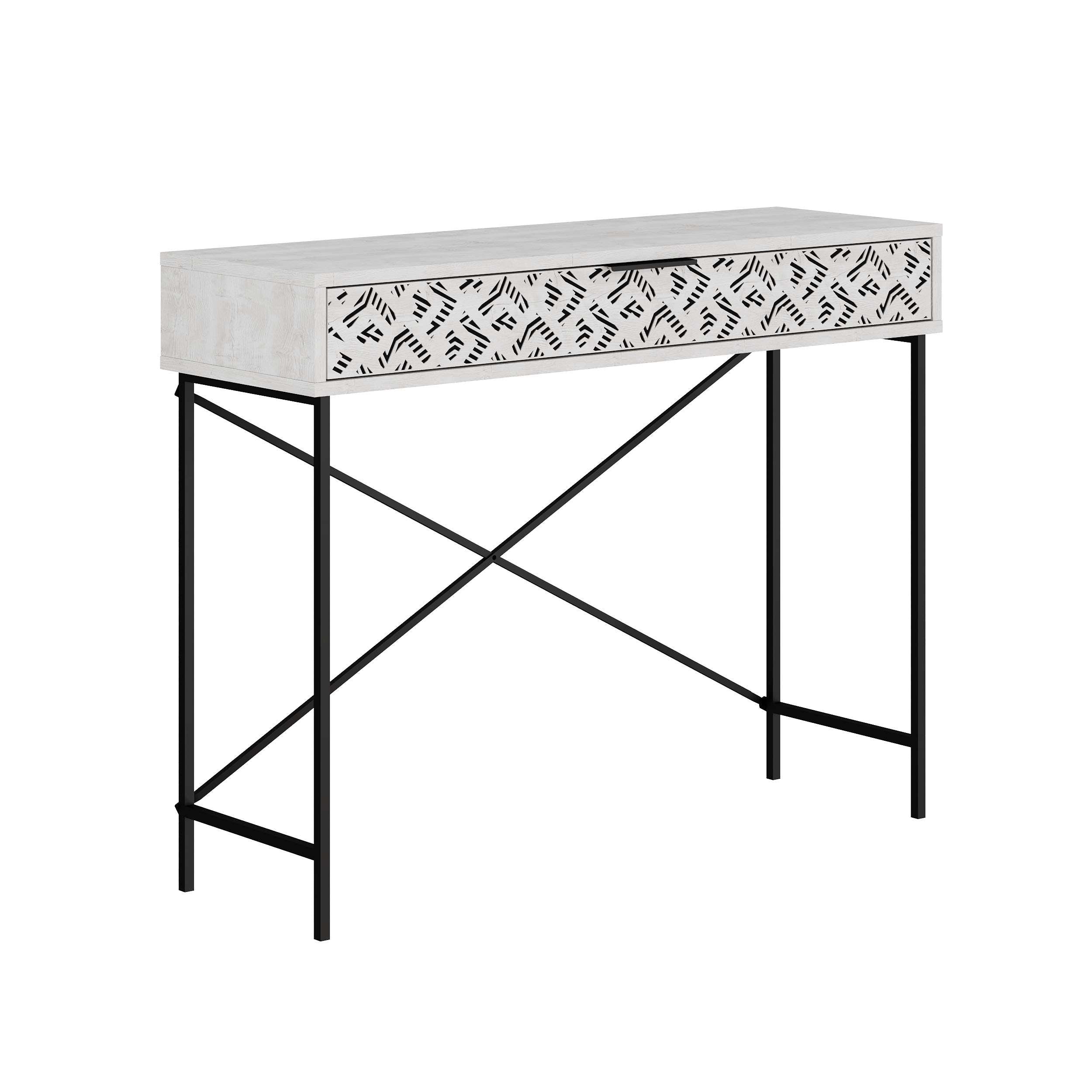 Heaton Console Side Table - White - 7