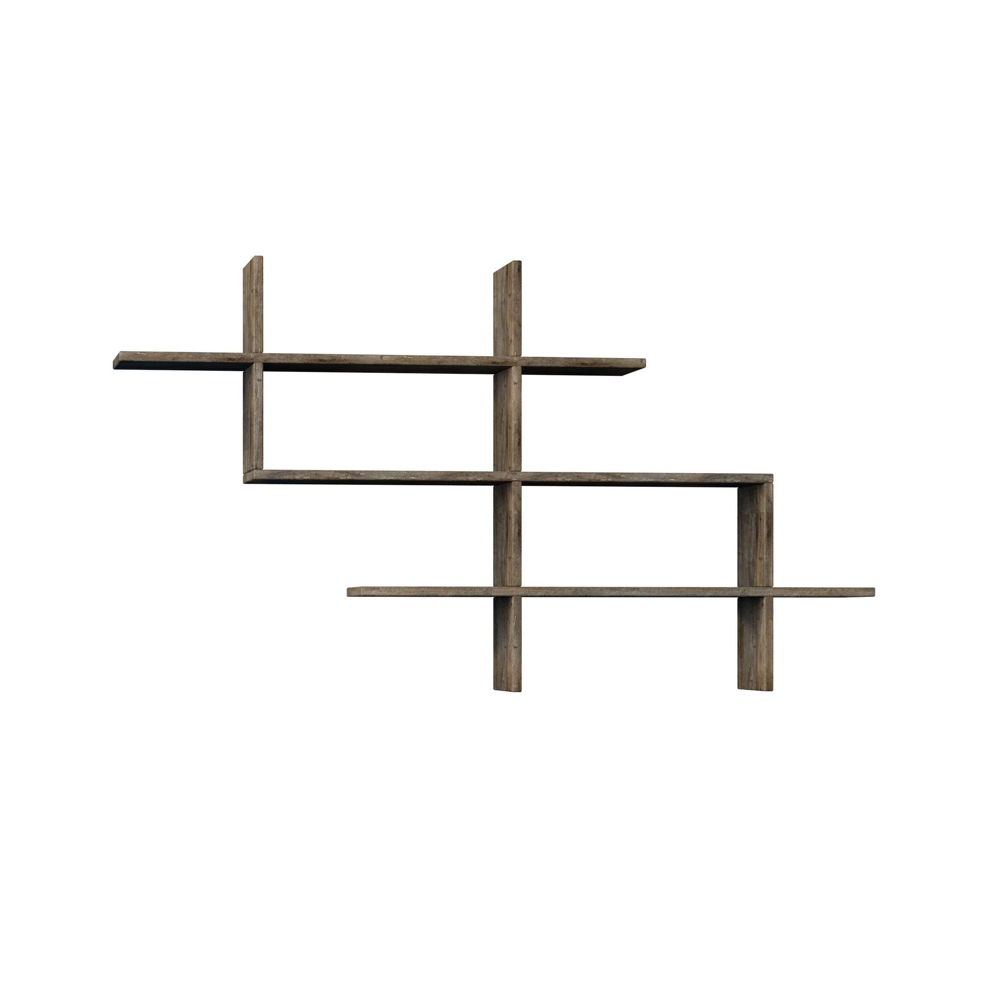 Halic Floating Wall Shelf - Dark Coffee - 5