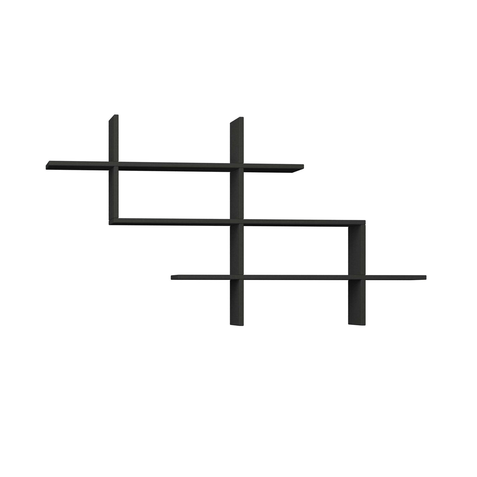 Halic Floating Wall Shelf - Anthracide - 5
