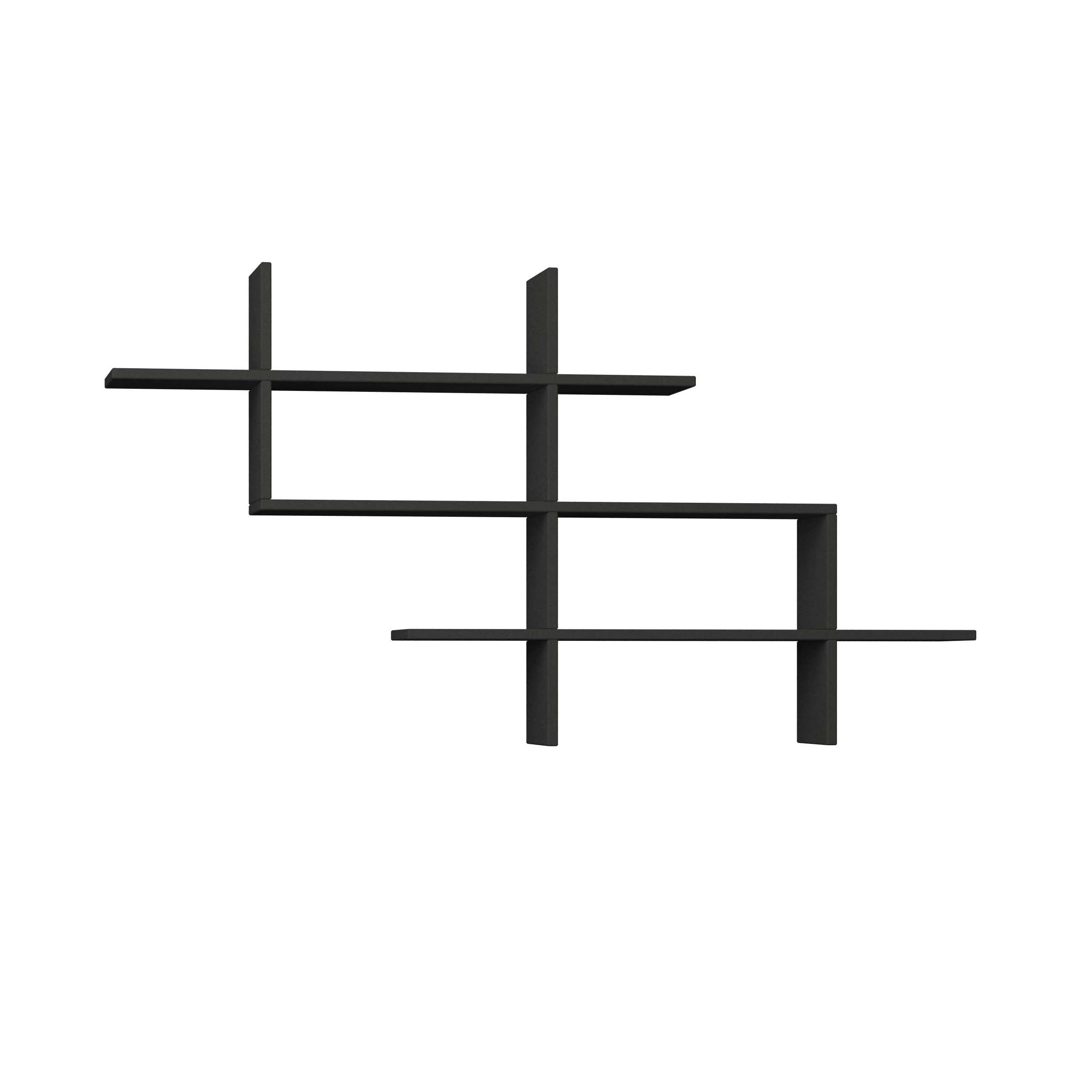 Halic Floating Wall Shelf - Anthracide - 5