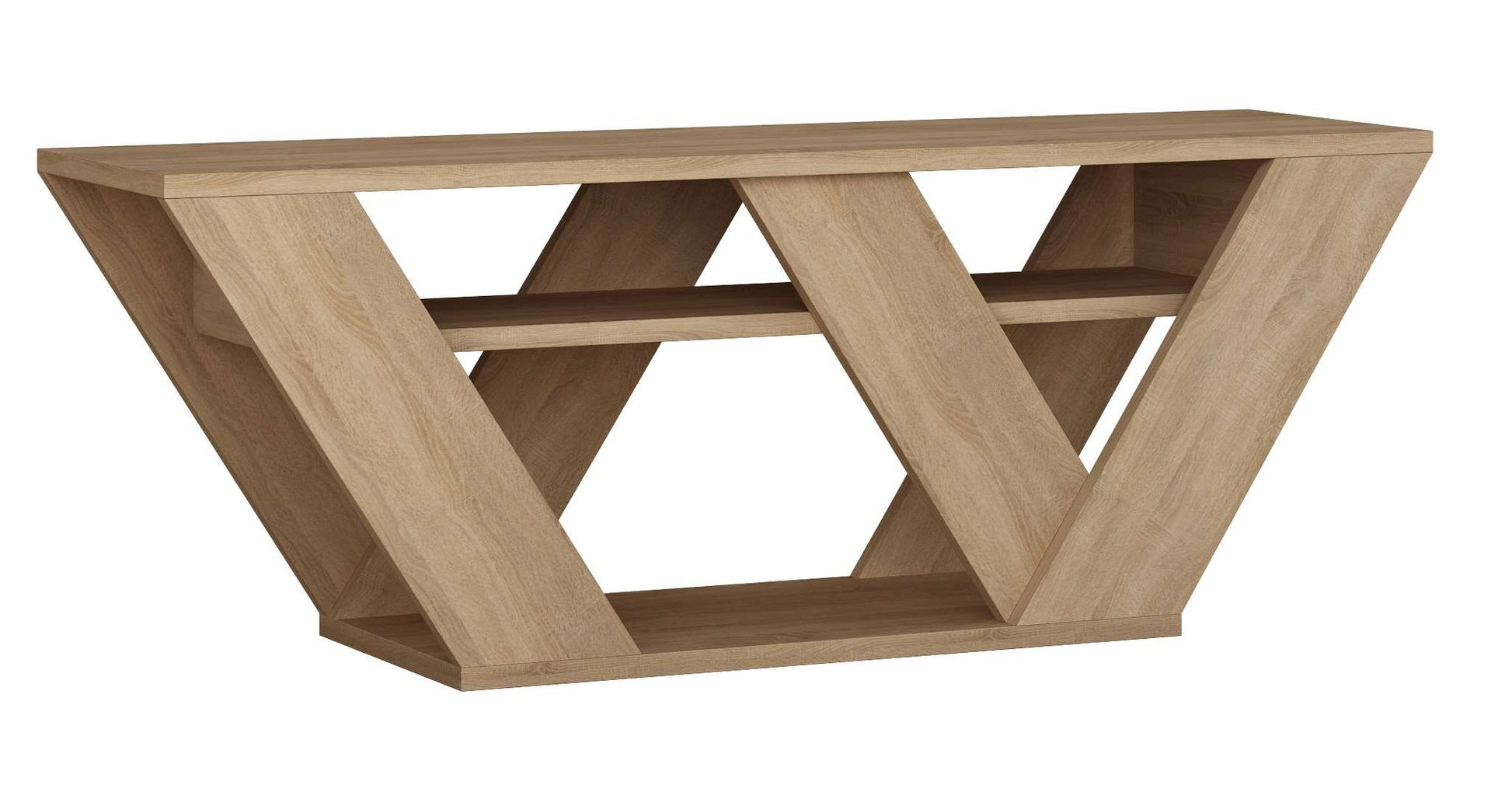 Pipralla TV Stand - Oak - 9