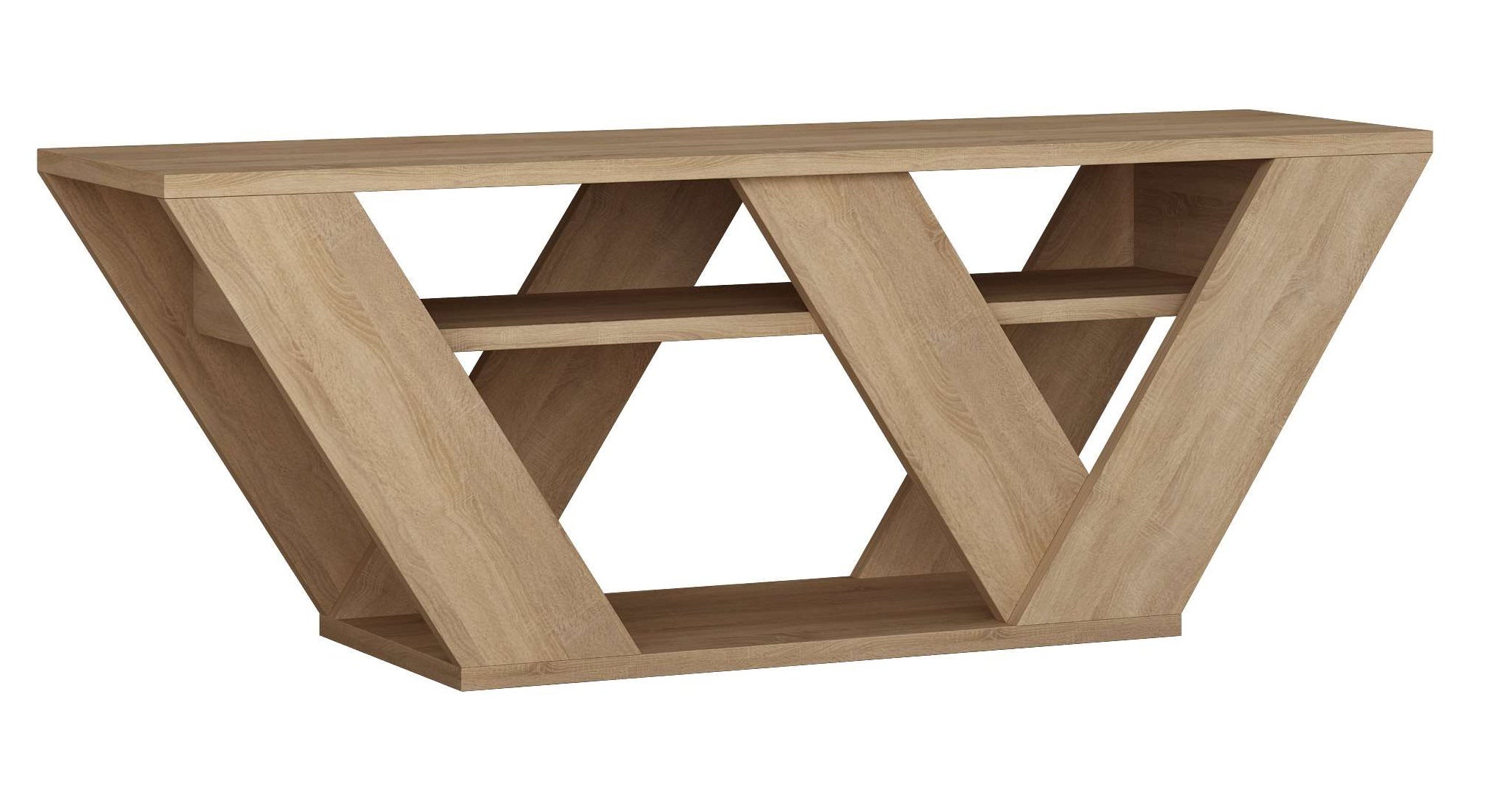 Pipralla TV Stand - Oak - 9