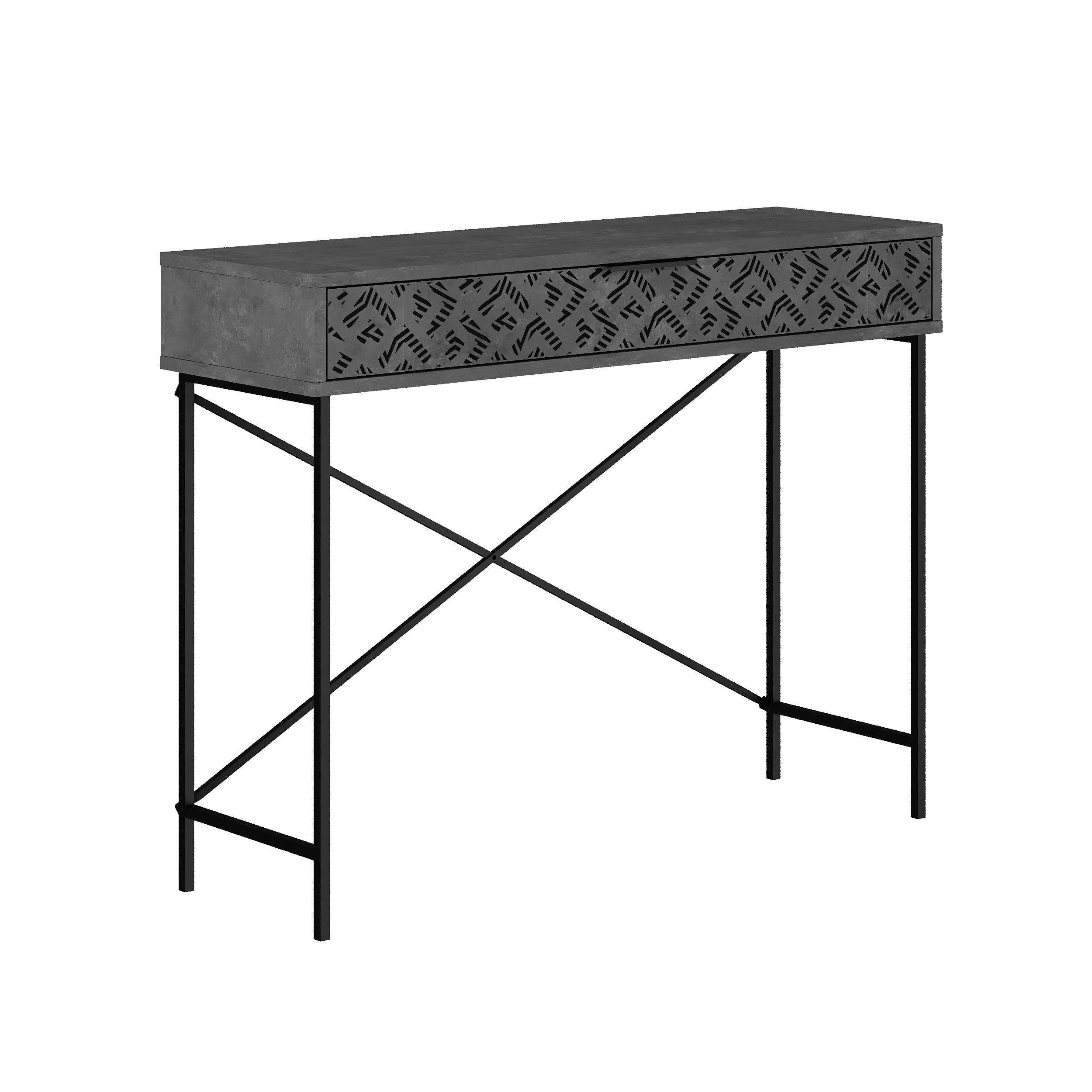 Heaton Console Side Table - Retro Grey - 7
